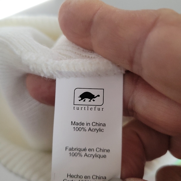 Turtle Fur Unisex Ski Winter Knit Beanie Cap Hat OS Rainbow Stripe Adult Kids - Picture 3 of 3